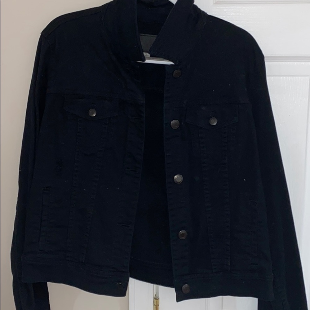 American Eagle Black Denim Jacket